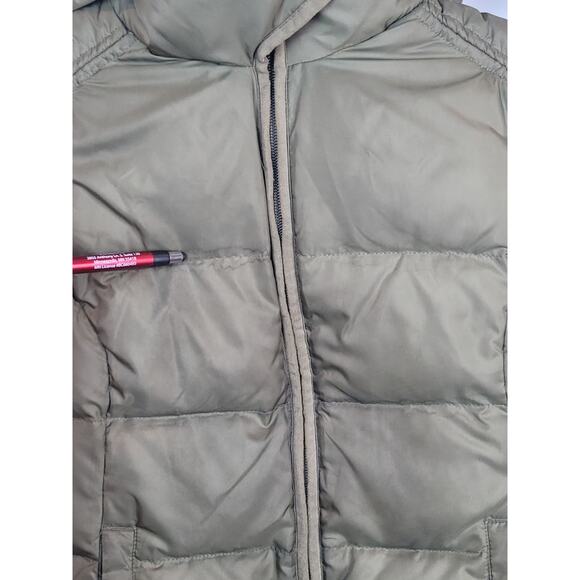 Eddie Bauer Women's Goose Down Hooded Puffer Vest Green Olive Size XS - Picture 2 of 10